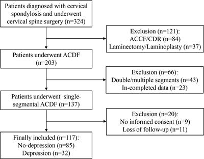 Is depression the contraindication of anterior cervical decompression and fusion for cervical spondylosis?